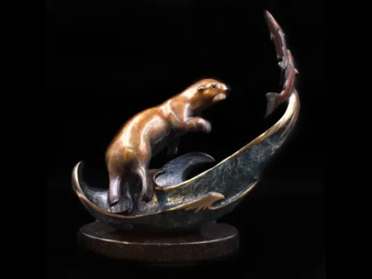 Jacques And Mary Regat's Temptation Bronze Sculpture