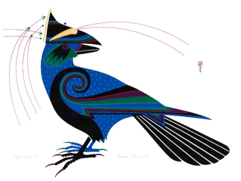 Thomas Stream Night Raven Giclée