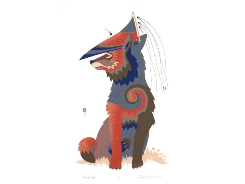 Thomas Stream Puppy Gray Giclée