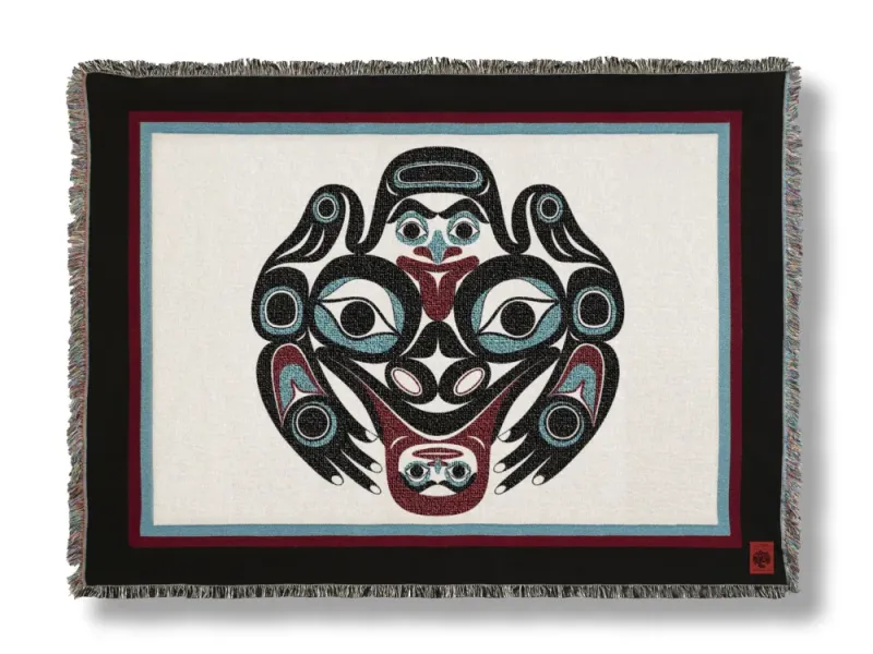 Frog Tapestry Blanket Throw