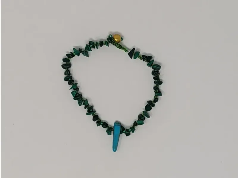 Malachite + Turquoise Bead Bracelet