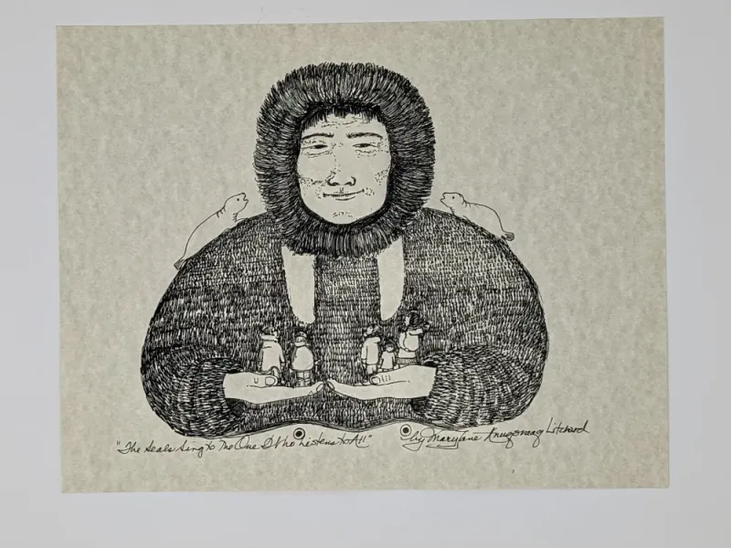 The Seals Sing To The One Who Listens To All Print