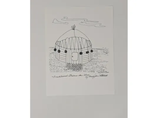 Traditional Walrus Skin Home Print