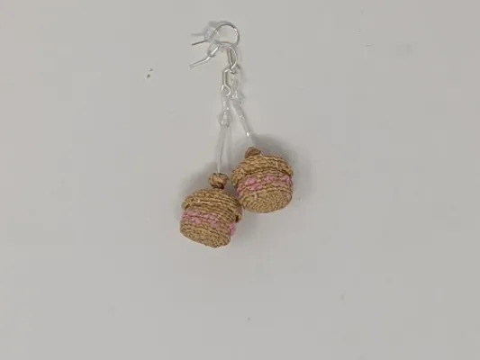 Miniature Seagrass Basket Earrings