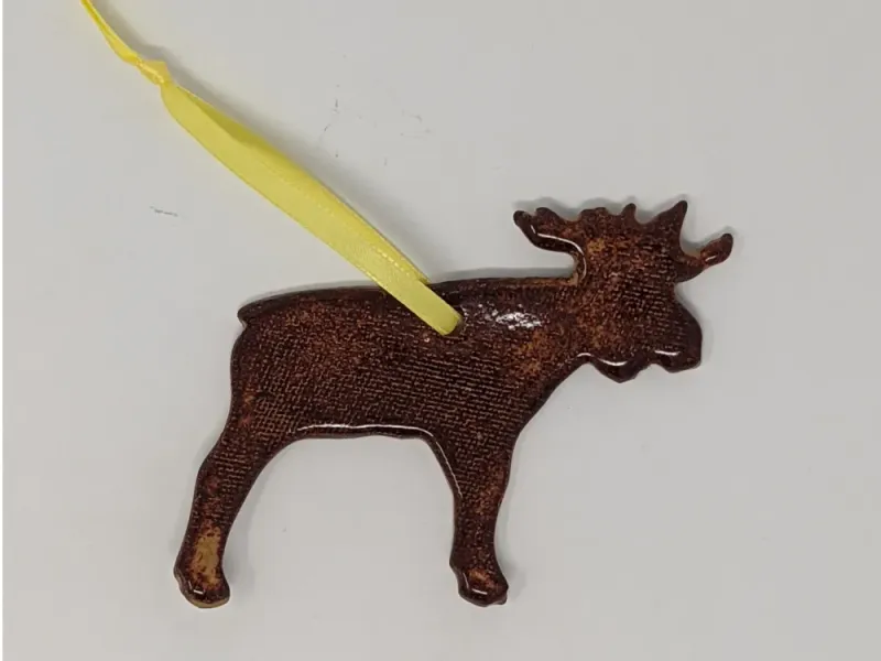 Ceramic Moose Ornament