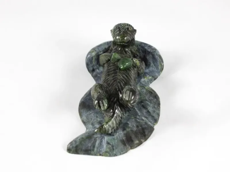 Jade Sea Otter With Favorite Stone