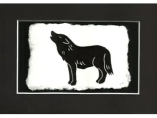 Karen Beason's 'Black Wolf' Fine Art Print