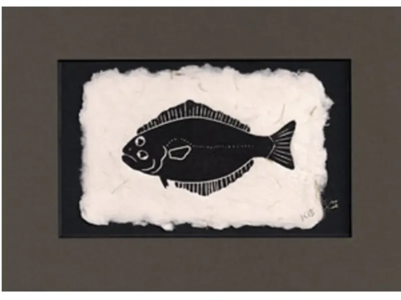 Karen Beason's 'Halibut' Fine Art Print