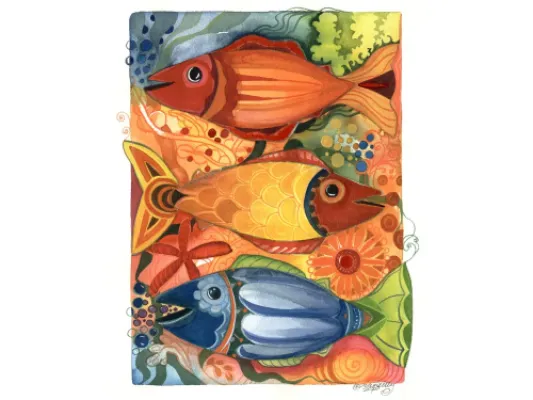 Pia Reilly's "Friendship" Giclee Fine Art Print