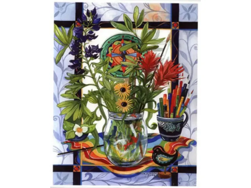 Pia Reilly's "Paintbrush Jar" Giclee Fine Art Print