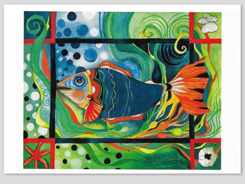Pia Reilly's "Lil Fishie" Art Card
