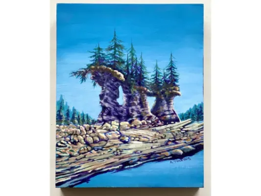 Alice Tersteeg's “Angoon I” Original Wood Block
