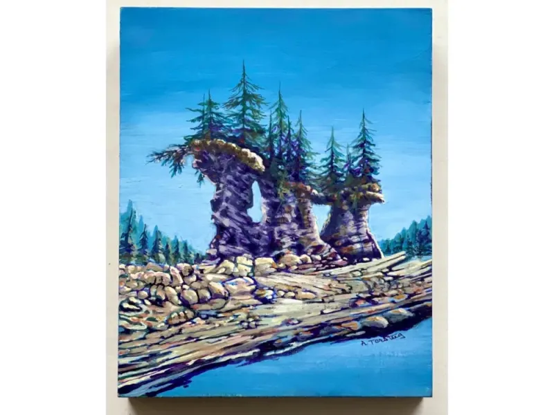 Alice Tersteeg's “Angoon I” Original Wood Block
