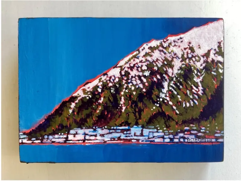 Alice Tersteeg's “Mt. Juneau” Painting on Wood
