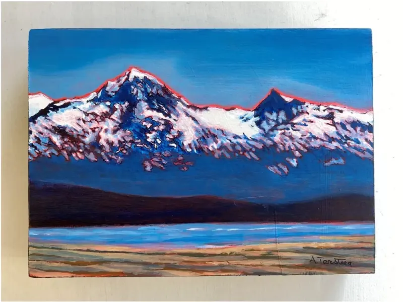 Alice Tersteeg's “Eagle Beach" Painting on Wood