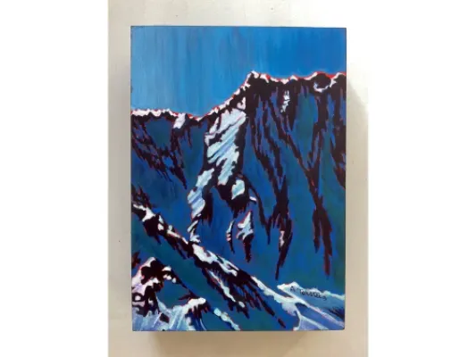 Alice Tersteeg's “Mountain Shadows" Painting on Wood