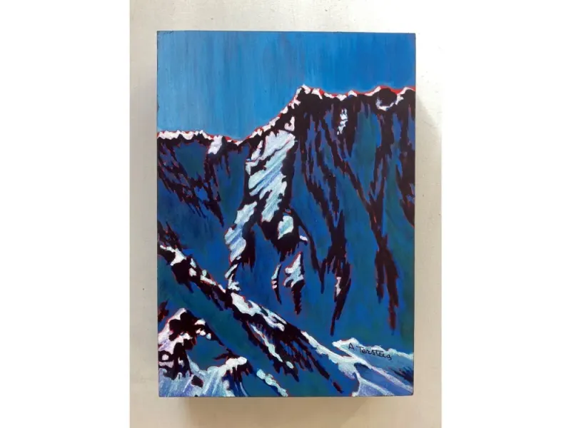 Alice Tersteeg's “Mountain Shadows" Painting on Wood