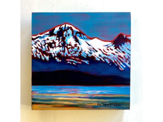 Alice Tersteeg's “Chilkats From Eagle Beach" Painting on Wood