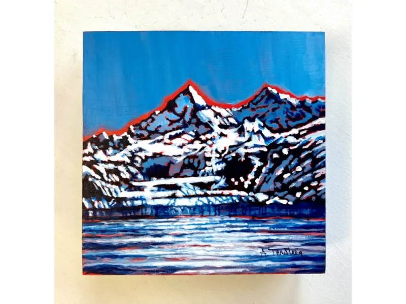 Alice Tersteeg's “Glacier Bay" Small Painting on Wood