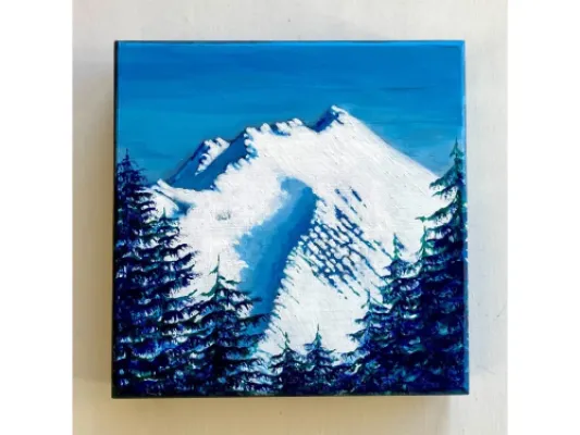 Alice Tersteeg's “Stroller White" Painting on Wood