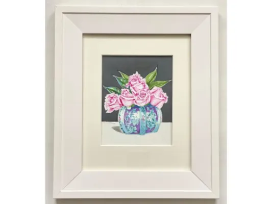 Alice Tersteeg's “Five Roses" Framed Painting