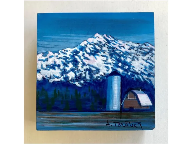 Alice Tersteeg's “ Palmer" Painting on Wood