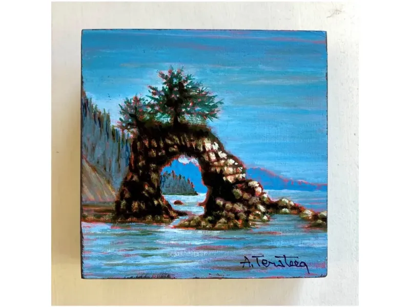 Alice Tersteeg's “Kenai" Painting on Wood
