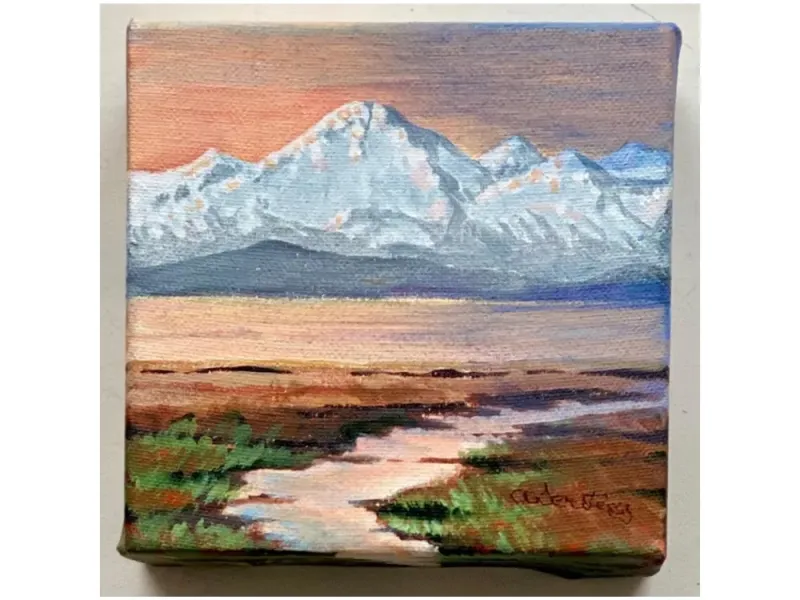 Alice Tersteeg's “Eagle Beach" Painting on Wood
