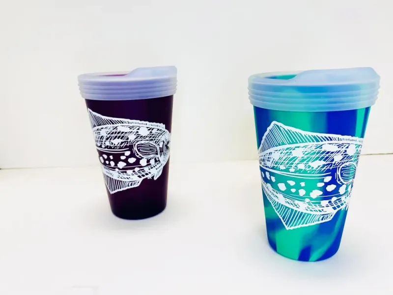 Artsy Rubber Cup With Lid