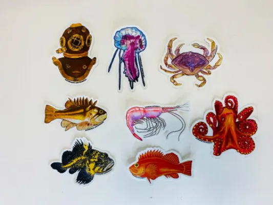 Alaskan Sea Life Stickers
