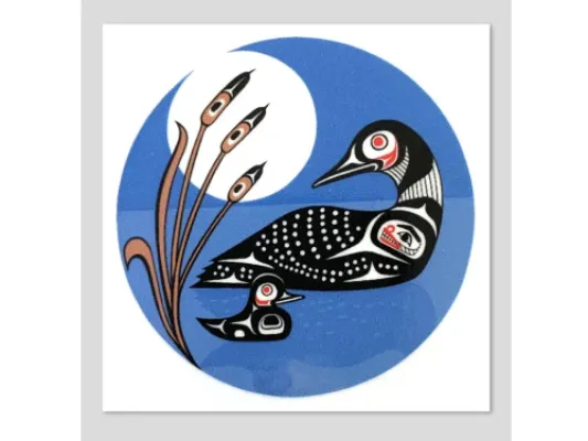 Allie High's "Autumn Loon" Art Card