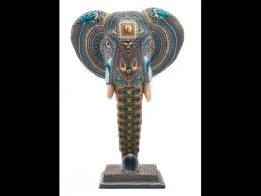 "Elephant Jumbo" Fimo Creations Polymer Clay Sculpture by Jon Anderson