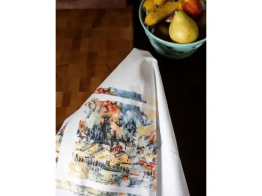 Murray Pacific Alaskan Motif Tea Towel