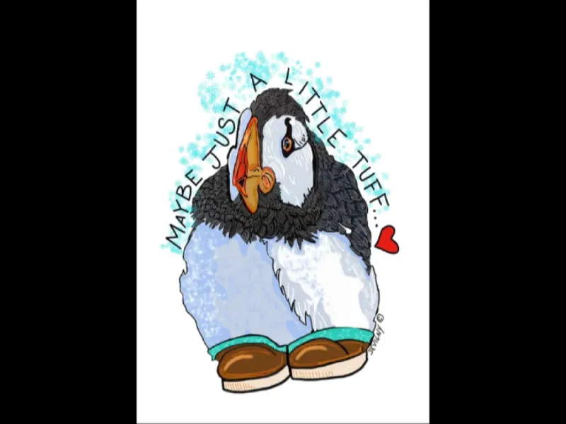 Giclée Art Print “Puffin-Just-A Little” by Katie Sevigny