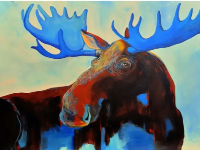 Giclée Art Print “Modern Moose" by Katie Sevigny
