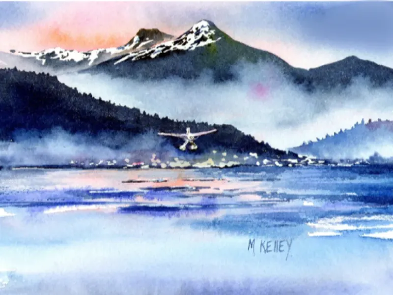  Water Color Art Print “ Landing in the Narrows” by Maida Kelly