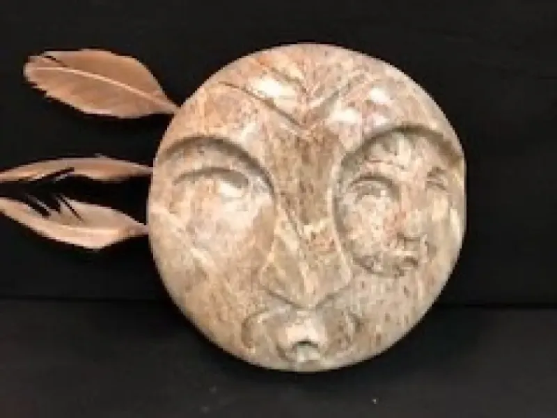 "Soapstone Carved Wall Hanging" On A Soapstone By Ron Ekemo