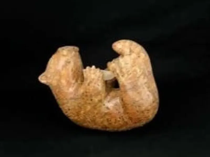 "Otter" Carving on Soapstone By Jon Pust