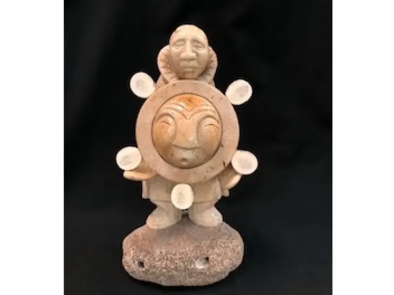 Whalebone Dancer Carving By Ron Ekemo