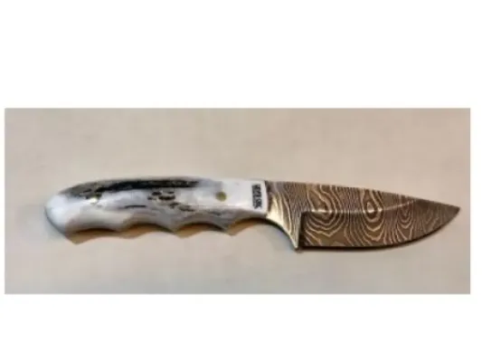 Silver Stag “The Guide” Damascus Blade Knife