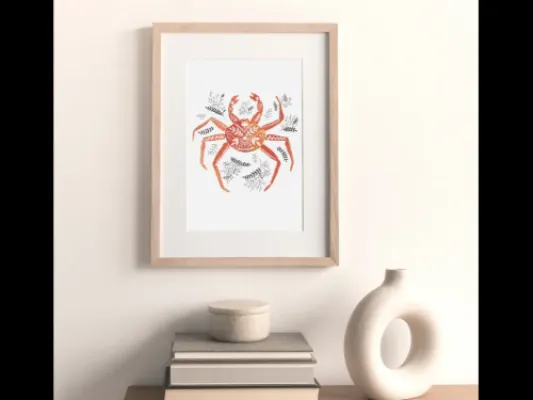 Colorful Crab Print