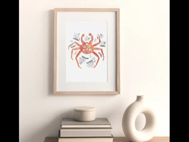 Colorful Crab Print