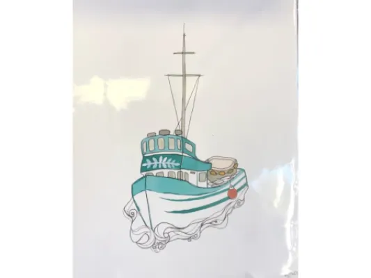 Alaskan Boat Print