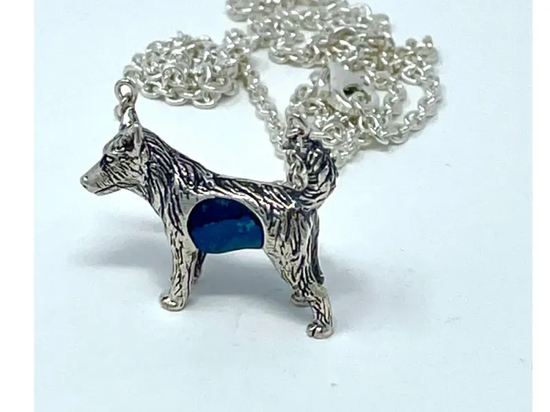 Star Of Alaska Husky Pendant