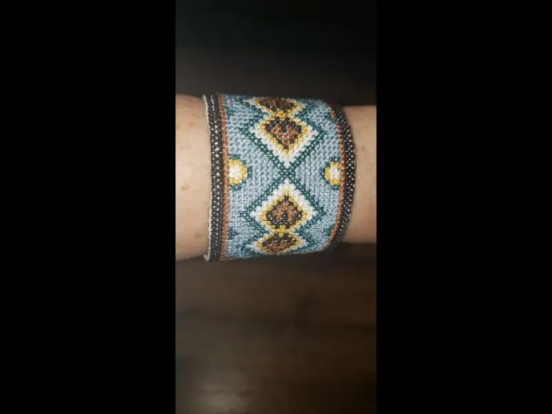 Nordic Embroidered Bracelet