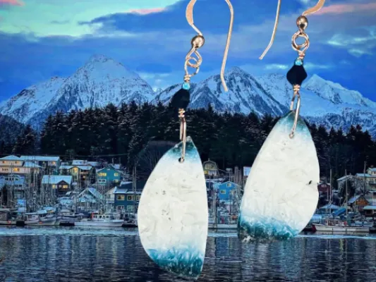 Blue Ice Earrings 