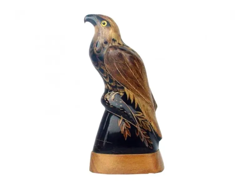 Eagle 2 Carved Buffalo Horn