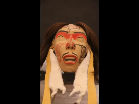 Tlingit Warrior's Final Breath Mask - By Reggie Peterson