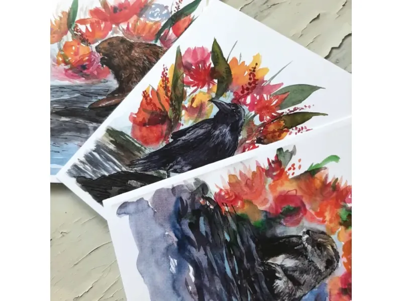 Alaskan Wildlife Notecard Set