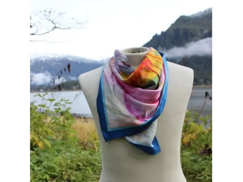 Mountain Hues Silk Scarf